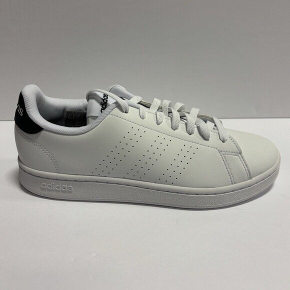 Adidas Men’s Advantage White Lace-Up Sneakers, Size 8 M